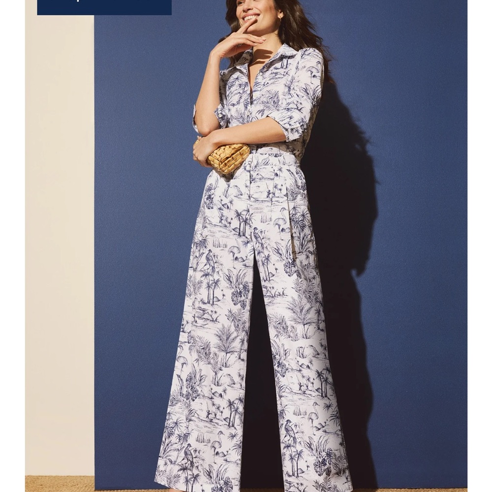 JMCL Amal Pants in Heron Toile